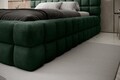 Pat tapitat cu somiera rabatabila si lada depozitare, 180x200 cm, ELTAP, BE-DIZ-MET-35AMO, Dizzle, metal/poliester, verde