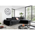 Coltar extensibil dreapta 3 locuri ELTAP, RT-06VE, Grayson, 278x205x92 cm, lemn/poliester, gri inchis
