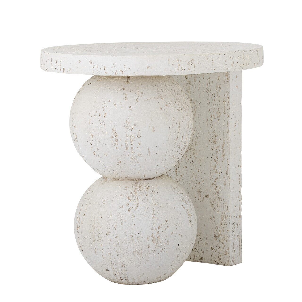 Masuta de cafea, Bloomingville, Tally, 46x46 cm, rasina/pulbere de piatra, alb - imagine 7