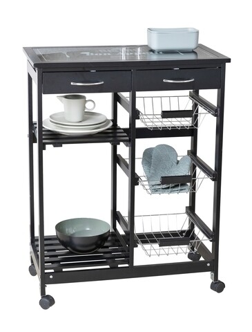 Carucior catering, Wenko, Bon Appetit, 67 x 86.5 x 35 cm, MDF Accesorii curatenie & organizare