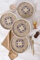 Set platouri servire, Hermia, 275KRM2620, Dimensiune: 27 cm (4 bucăți), Crem
