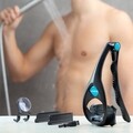 Aparat de ras corporal pentru barbati, InnovaGoods, manual, pliabil, 40 cm