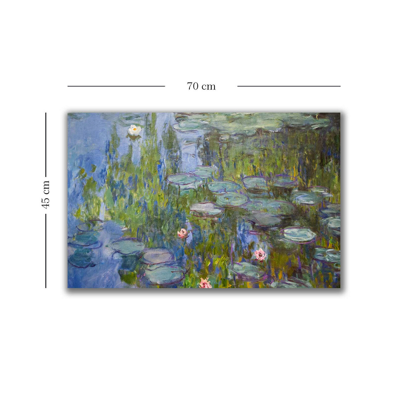 Tablou decorativ, 4570MONET016, Canvas, Lemn, Multicolor