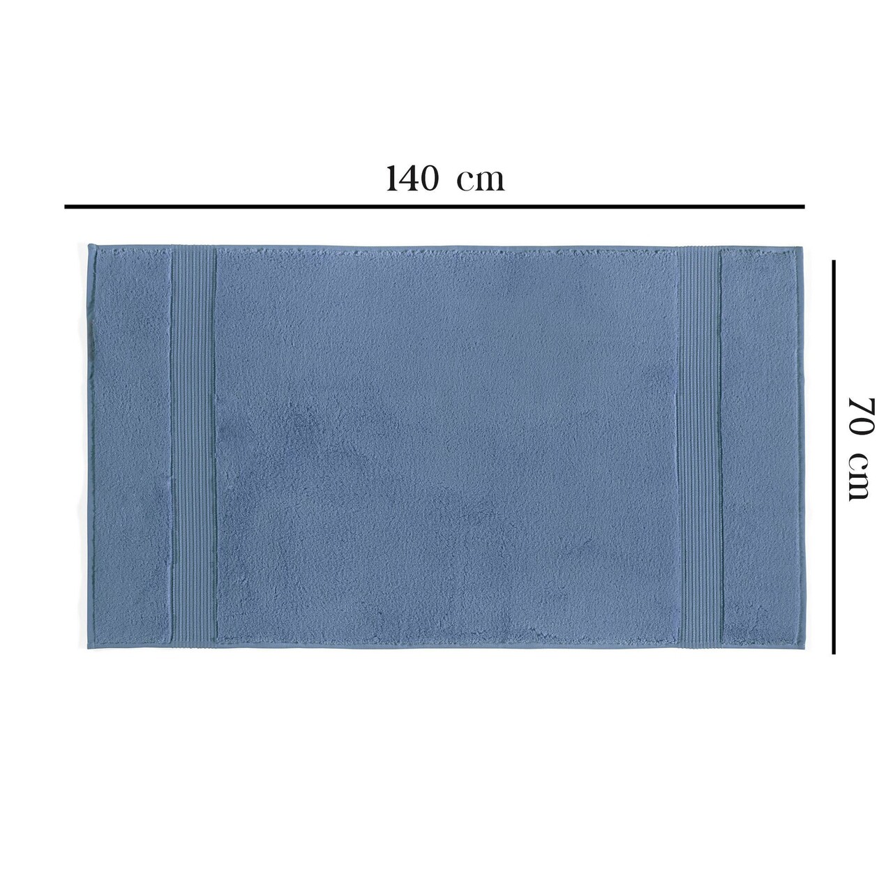 Prosop de baie, L'essentiel Maison, Chicago Bath (70 x 140), Albastru — imaginea 6