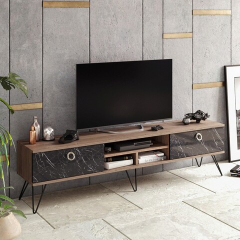 Comoda tv, zena home, lorenz, pal, nuc / negru