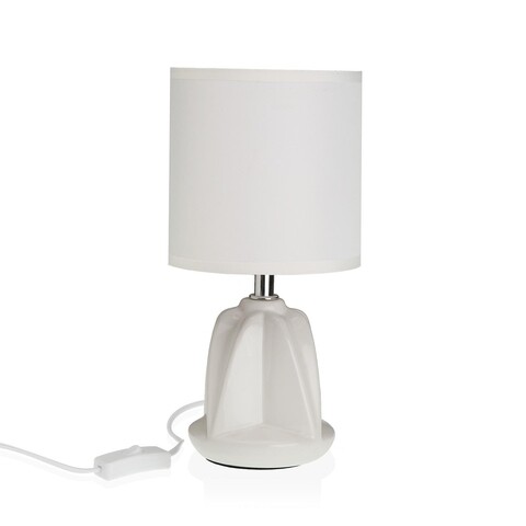 Lampa de masa Adam, Versa, 13 x 10.5 x 29 cm, 1 x E14, 25W, ceramica, alb 10.5