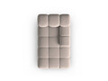 Sezlong living dreapta 1 loc, Bellis-51, Micadoni Home, 155x94x70 cm, catifea, cappuccino