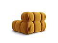 Modul pentru canapea, 1 loc, Bellis-51, Micadoni Home, 94x94x70 cm, catifea, galben