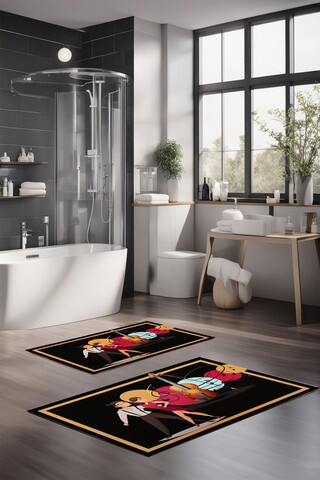 Set covorase de baie, Cartwright, CT-5157, Poliester, Multicolor
