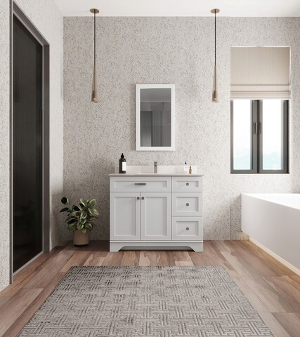 Set mobilier de baie (2 piese), jussara, yellowstone 42, alb