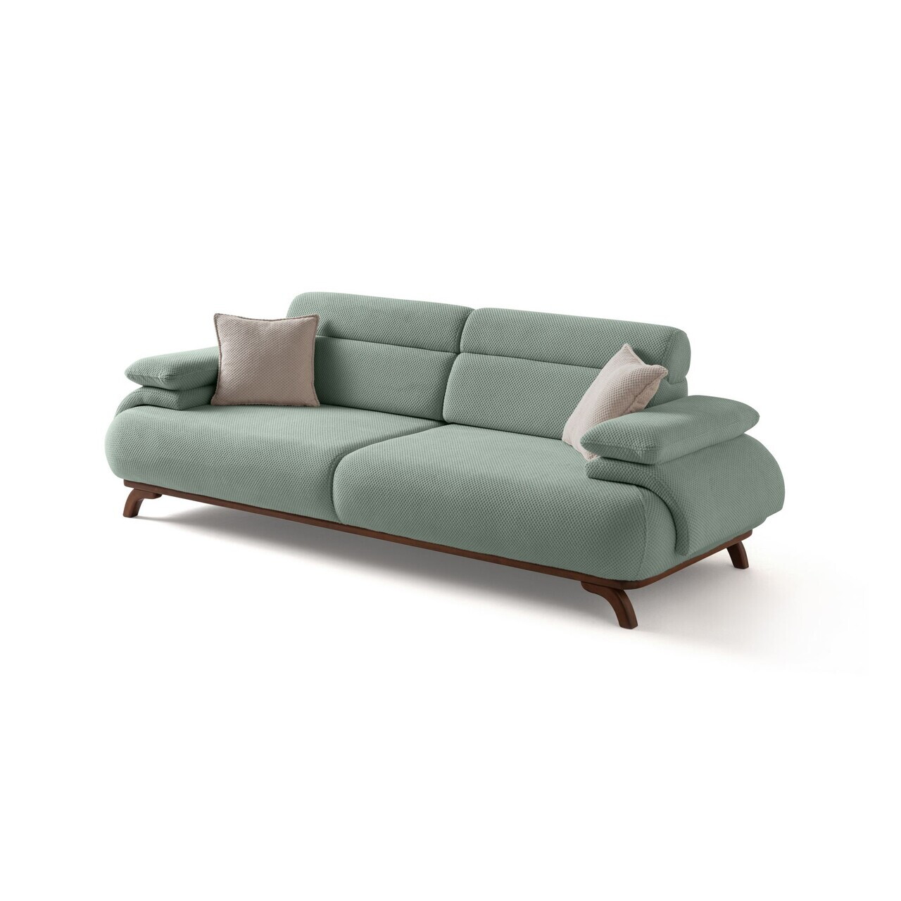 Canapea 3 locuri, Atelier del Sofa, 752EST1150, Lemn de carpen/PAL melaminat, Verde - view 10