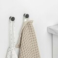 Set 2 agatatori pentru prosoape, Brabantia, MindSet Infinite Grey, aluminiu, gri