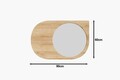 Oglinda decorativa, Siam, Pubble, 60x90x2.2 cm, Maro