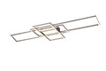 Plafoniera Irvine, TRIO, 105x42x6.5 cm, 60W, 1x SMD, metal, argintiu mat