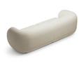 Canapea modulara 4 locuri, Kate, Micadoni, 243x99x76 cm, tesatura structurata, bej deschis