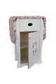 Dulap cu masa de calcat Oval Rose, Bedora, 85 x 38 x 55 cm, alb