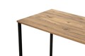 Birou, Nordure, Twin Study Desk, 240x74x60 cm, Pin Atlantic / Negru