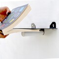 Raft de perete 2 piese WR042, Evila Originals, 21x6x15 cm, lemn de carpen, negru/alb