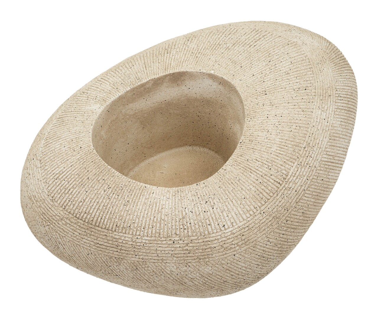 Ghiveci, Mauro Ferretti, Stone, 78.5x56x33.5 cm, polirasina, gri - imagine 4