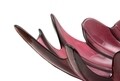 Bol decorativ, Leaf Red, Mauro Ferretti, 46x24x13 cm, sticla reciclata