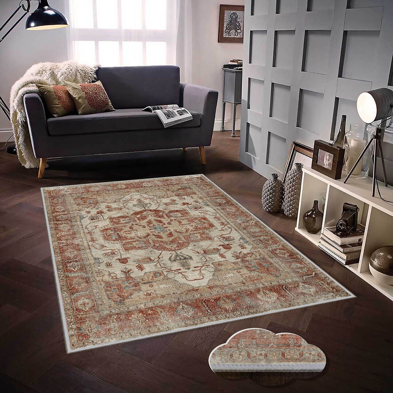 Covor Eexfab451 180x280 cm Poliester Multicolor