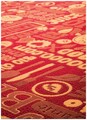 Covor pentru bucatarie Vegan, Decorino, 67x900 cm, poliester, rosu