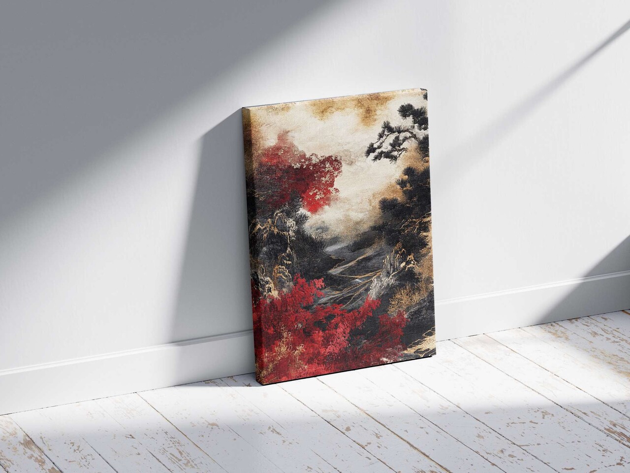 Tablou decorativ, YNS-1029-80 x 120, Lemn, Multicolor - view 3