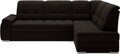 Coltar extensibil dreapta 3 locuri ELTAP, RT-22FL, Sado, 272x192x95 cm, lemn/poliester, maro inchis