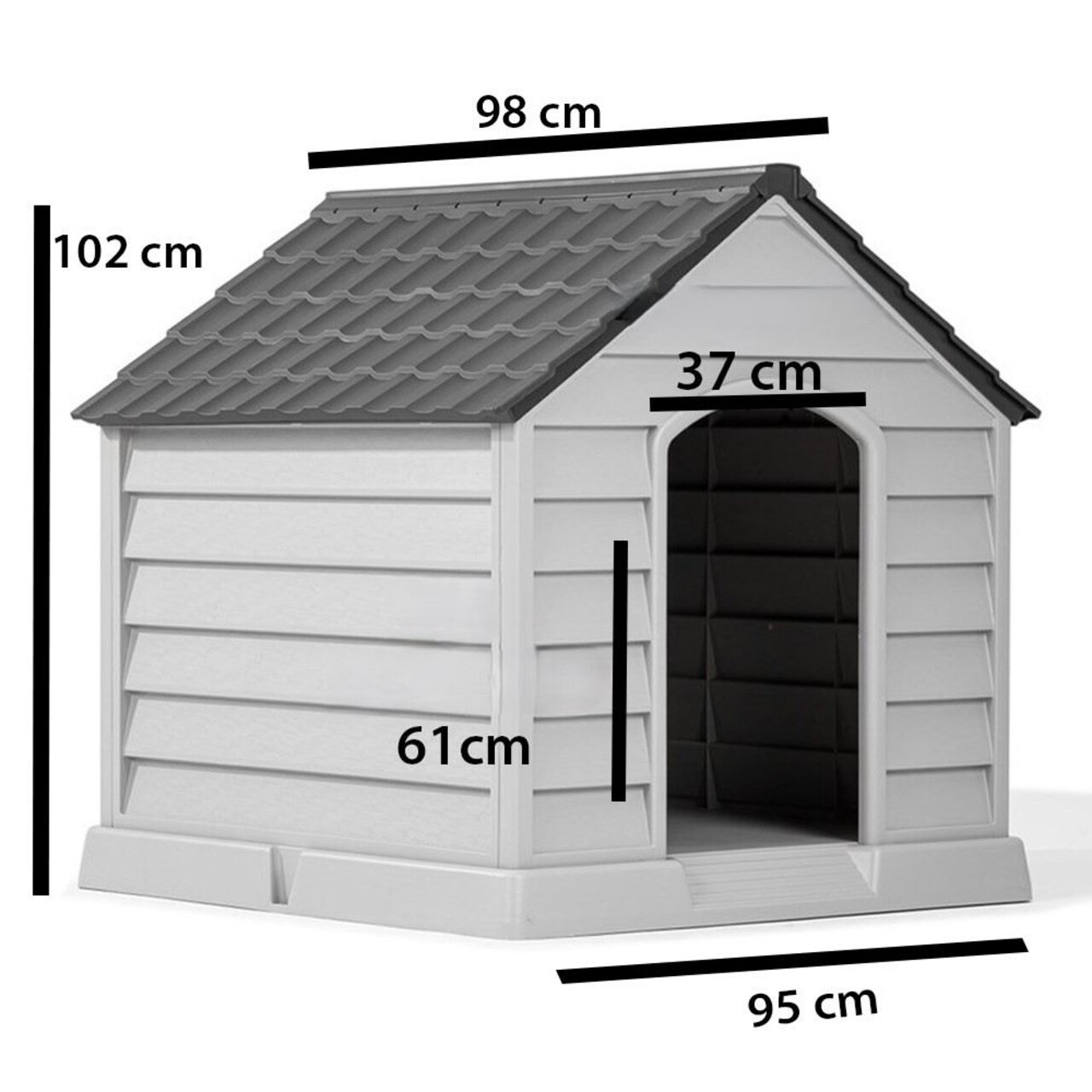 Casă pentru animale de companie, Paws &amp; Whiskers, 5101-3, Plastic, Gri/Maro - view 6