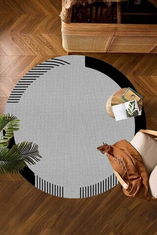 Covor, CLR-7219-266-YUV-GRİ-4, 120x120 cm, Poliester, Multicolor