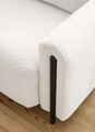 Canapea extensibila 3 locuri, ELTAP, SO-ARC-BL-01ROY, Arcadova, 244x97x97 cm, lemn/poliester, alb/negru