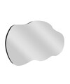 Oglinda decorativa, Siam, Baby, 40x72x2.2 cm, MDF , Negru
