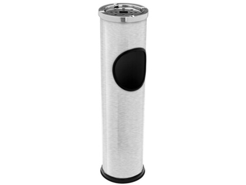 Cos de gunoi pentru exterior, 14.7x56.6 cm, inox