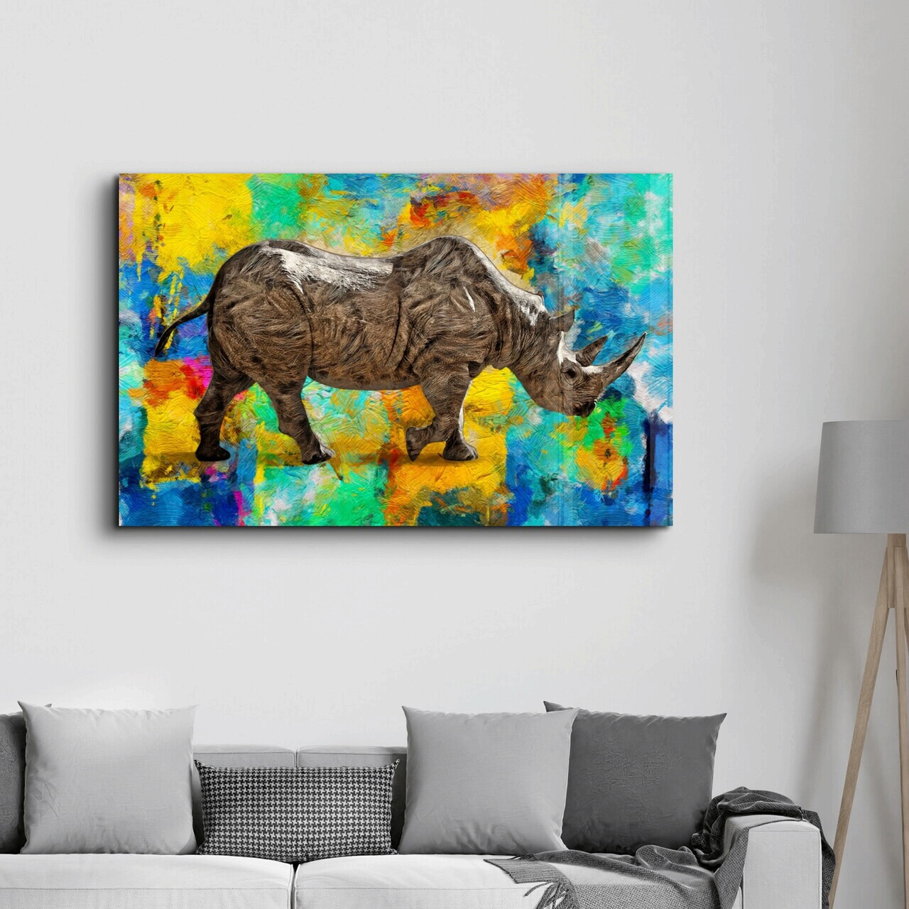 Tablou decorativ, CAM-1051, Dimensiuni: 46 x 72 cm, Multicolor — imaginea 3