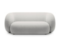 Canapea modulara 2 locuri, Kate, Micadoni, 183x99x76 cm, catifea, gri deschis