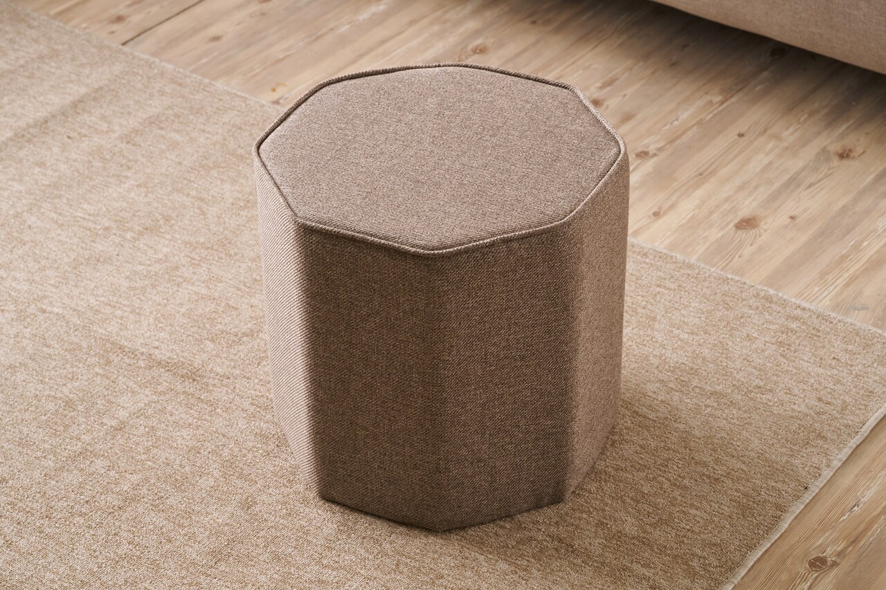 Taburet, Atelier del Sofa, 825BLC5158, Lemn, Maro - view 2