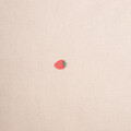 Lenjerie de pat dubla Fresas, Homla, 3 piese, 160x200 cm, bumbac, bej/rosu
