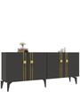 Consola, Olivia, Bahar KB150, 150x80x35 cm, PAL, Antracit