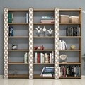 Biblioteca, Hommy Craft, City 3 845HCT3618, 184.6 x 170 x 24.2 cm, pal melaminat, nuc/alb