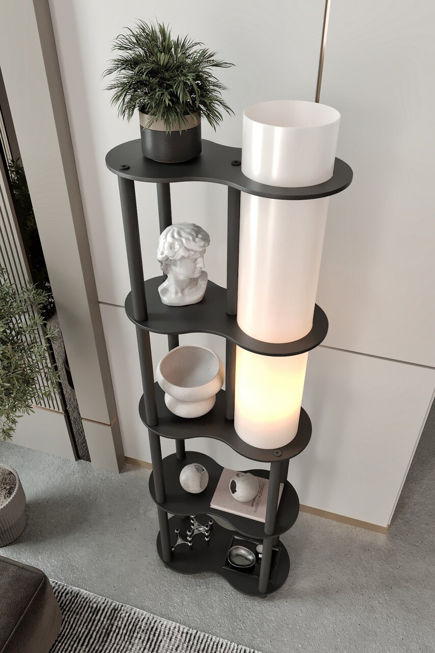 Lampadar, L'essentiel Maison, 666PTR1105, Negru - view 3