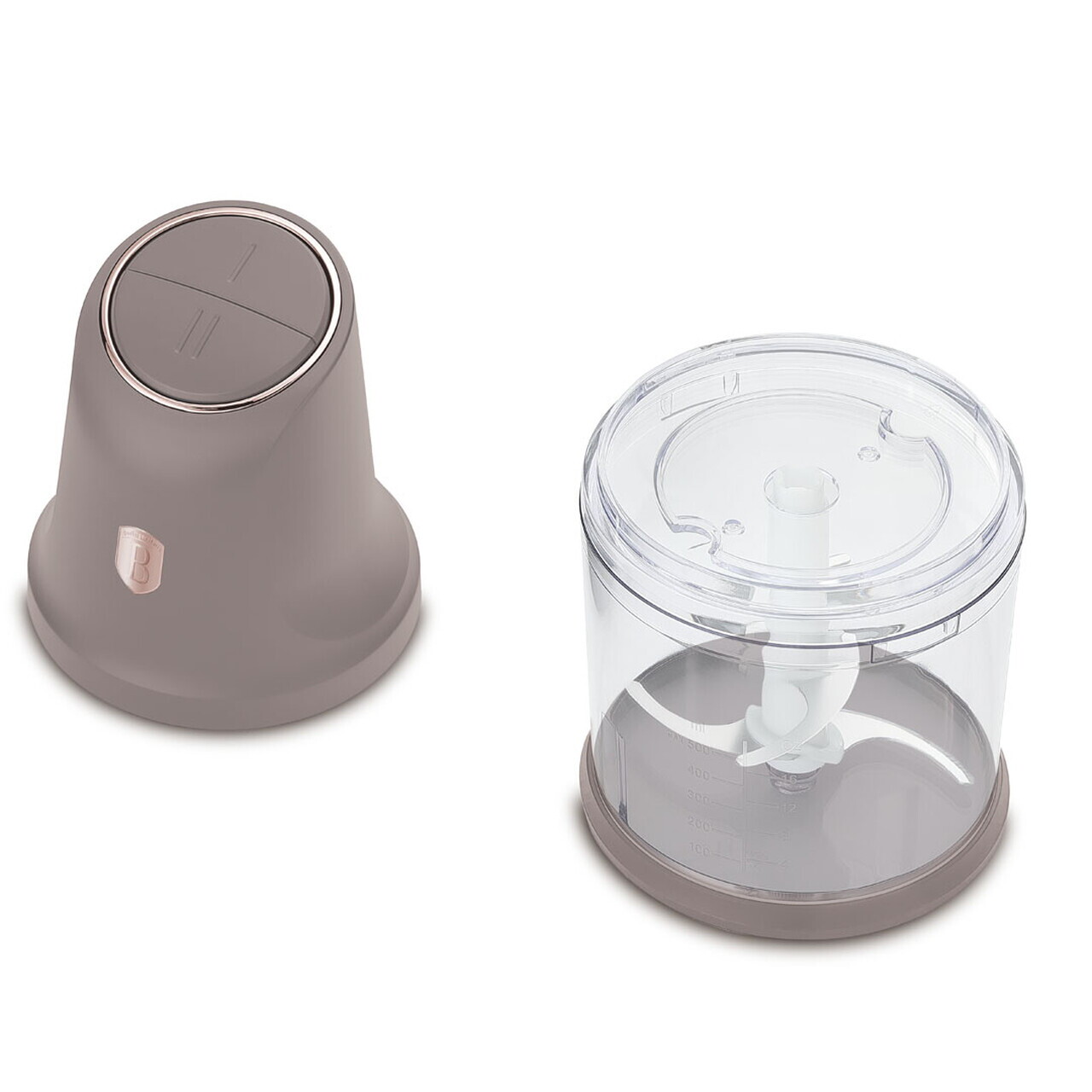 Tocator 2 in 1 Berlinger Haus, Taupe, 1 L, inox/plastic, taupe mat/transparent - imagine 3