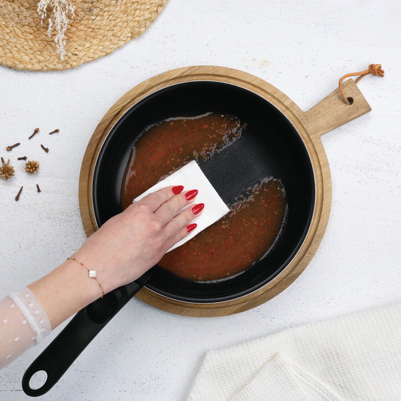 Set pentru gatit Berlinger Haus, Leonardo Nordic, 13 piese, aluminiu, visiniu mat - imagine 12