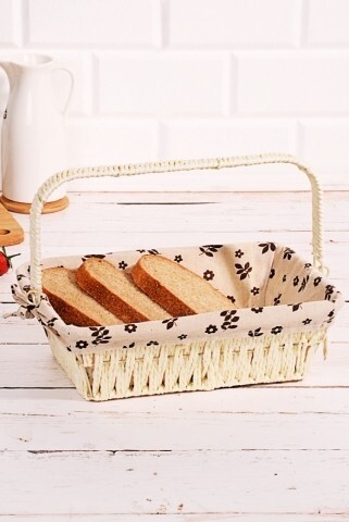Cos pentru paine, Kosova, Cream Beige, 30x20x9 cm