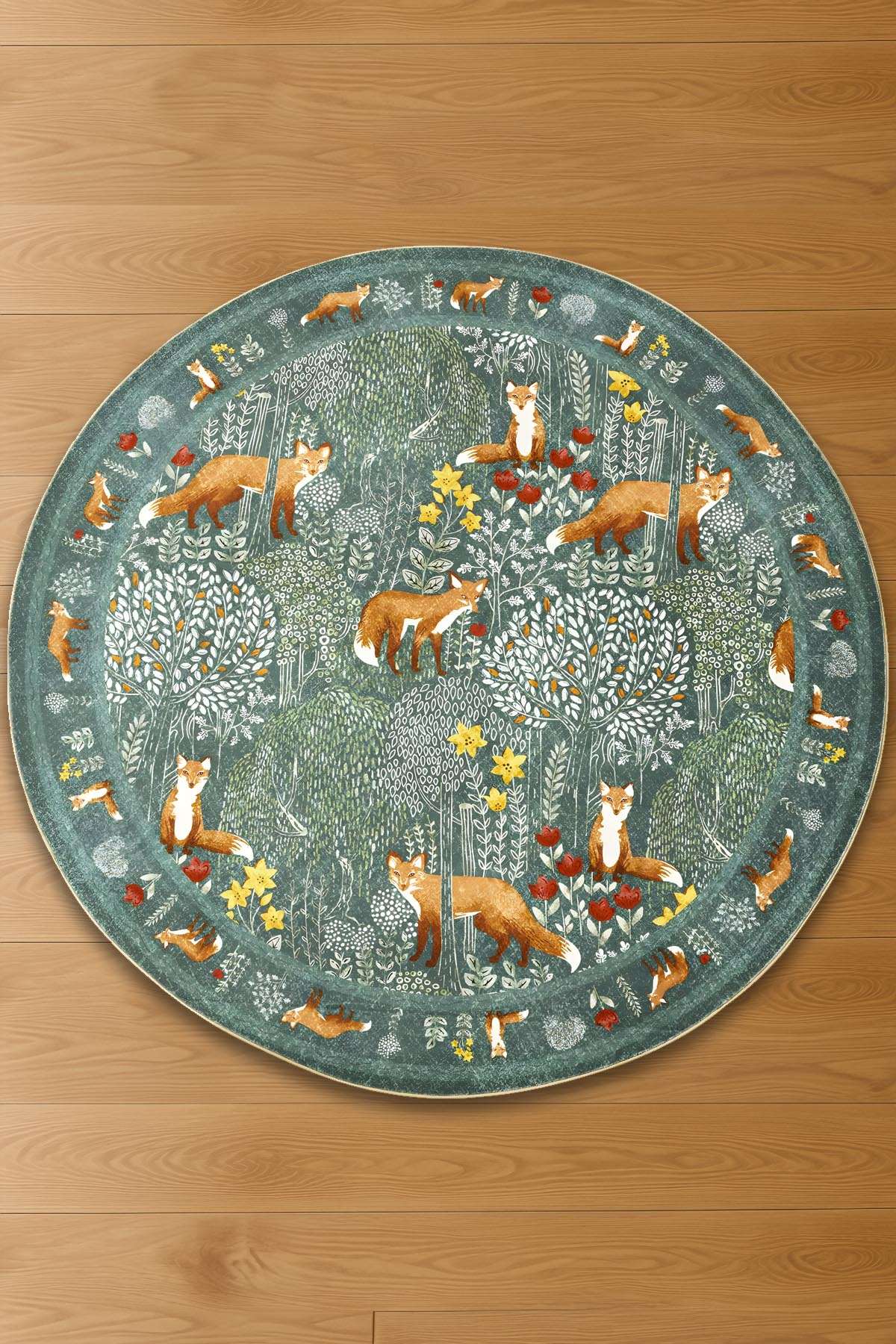 Covor, 175, 120x120 cm, Bumbac, Multicolor