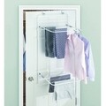 Uscator de haine suspendabil Brezio, iDesign, fixare pe usa, 51x47.5x120.5 cm, otel