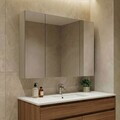 Dulap de baie cu oglindă, Hanah Home, Desna 100, Nisip