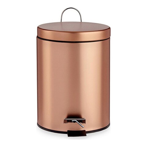 Cos de gunoi cu pedala Copper, Berilo, 5 L, metal/plastic Berilo