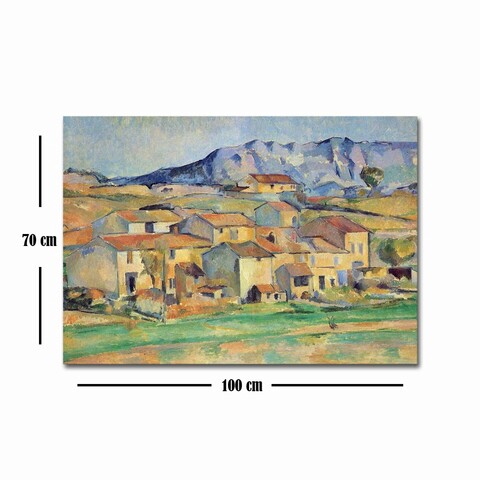 Tablou decorativ, 70100FAMOUSART-043, Canvas, 70 x 100 cm, Multicolor
