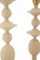 Set 2 suporturi de lumanare Gemini, Mauro Ferretti, 10x29 cm, 10x33 cm, fier, crem/auriu