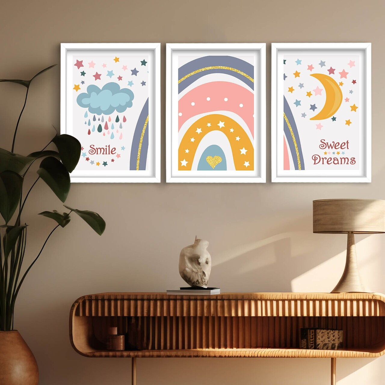 Tablou decorativ, 3p3752softct-013, Lemn, Multicolor